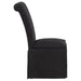 Shawna Upholstered Skirted Side Chair Black (Set of 2)