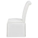Shawna Upholstered Skirted Side Chair White (Set of 2)