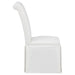 Shawna Upholstered Skirted Side Chair White (Set of 2)