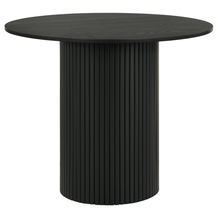 Hamlyn 5-piece Round Wood Counter Height Dining Set Black