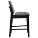 Hamlyn 5-piece Round Wood Counter Height Dining Set Grey and Black