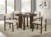 Strouse 47-inch Round Wood Dining Room Table Walnut
