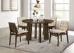 Strouse 47-inch Round Wood Dining Room Table Walnut