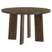 Strouse 5-piece Dining Set Cream and Walnut