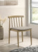 Cullen Dining Side Chair Upholstered Seat Natural Oak (Set of 2)