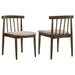 Cullen Dining Side Chair Upholstered Seat Walnut (Set of 2)