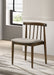 Cullen Dining Side Chair Upholstered Seat Walnut (Set of 2)