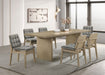 Decker 7-piece 82-inch Rectangular Dining Set Grey and Natural Oak