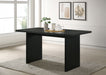 Decker 70-inch Rectangular Wood Counter Height Dining Table Black
