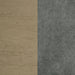 Redbridge Velvet Upholstered Side Chair Grey and Natural Oak (Set of 2)