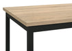 Garza Space Saving Rectangular Dining Table Greige Oak