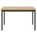 Garza 5-piece Rectangular Dining Table Greige Oak