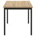 Garza 5-piece Rectangular Dining Table Greige Oak
