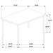 Garza 5-piece Rectangular Dining Table Greige Oak
