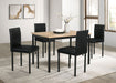 Garza Upholstered Dining Side Chair Black (Set of 4)