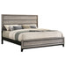Valen Wood Eastern King Panel Bed Light Taupe