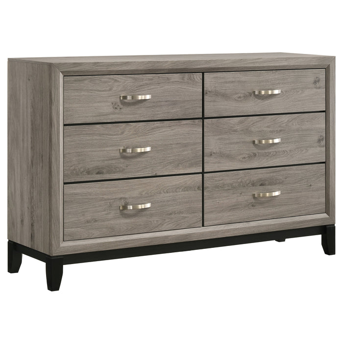 Valen Four-piece Eastern King Bedroom Set Light Taupe