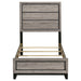 Valen Wood Twin Panel Bed Light Taupe