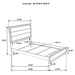 Valen Five-piece Twin Bedroom Set Light Taupe