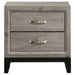 Valen 2-drawer Nightstand Bedside Table Light Taupe