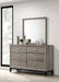 Valen 6-drawer Bedroom Dresser and Mirror Light Taupe
