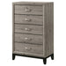 Valen 5-drawer Bedroom Chest of Drawers Light Taupe