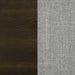 Atlas 63-inch Eastern King Upholstered Panel Bed Grey and Dark Oak