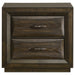Atlas 2-drawer Bedroom Nightstand Bedside Table Dark Oak