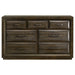 Atlas 7-drawer Bedroom Dresser Cabinet Dark Oak