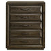 Atlas 5-drawer Bedroom Chest of Drawers Dark Oak