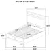 Hendricks Queen Panel Headboard Platform Bed Light Oak