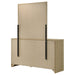 Hendricks 6-drawer Bedroom Dresser and Mirror Light Oak