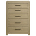 Hendricks 5-drawer Bedroom Chest of Drawers Light Oak