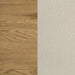 Bennett 63-inch Queen Upholstered Panel Bed Cream and Light Oak