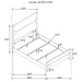 Bennett 4-piece Queen Bedroom Set Light Oak