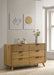 Bennett 6-drawer Bedroom Dresser Cabinet Light Oak