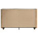 Leanne 6-drawer Sinter Stone Top Dresser Cabinet Light Oak