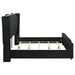 Lorient California King LED Upholstered Bed Black