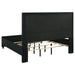 Ravenne 4-piece Velvet Upholstered Eastern King LED Bedroom Set Black