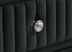 Ravenne 4-piece Velvet Upholstered Queen LED Bedroom Set Black