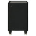 Ravenne 2-drawer Velvet Upholstered LED Nightstand with USB Black