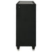 Ravenne 8-drawer Velvet Upholstered LED Dresser Cabinet Black