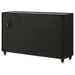 Ravenne 8-drawer Velvet Upholstered LED Dresser Cabinet Black
