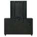 Ravenne 8-drawer Velvet Upholstered LED Dresser and Mirror Black
