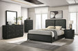 Cavelle 51-inch Upholstered Full Panel Bed Black