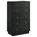 Cavelle 5-piece Full Bedroom Set Black