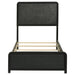 Cavelle 51-inch Upholstered Twin Panel Bed Black