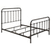 Livingston Metal Full Open Frame Bed Dark Bronze