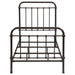 Livingston Metal Twin Open Frame Bed Dark Bronze