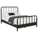Rocco All Wood Water Pipe Open Frame Queen Bed Dark Bronze